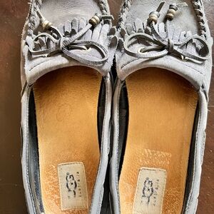 Ugg leather loafers blue-pre loved in very good condition